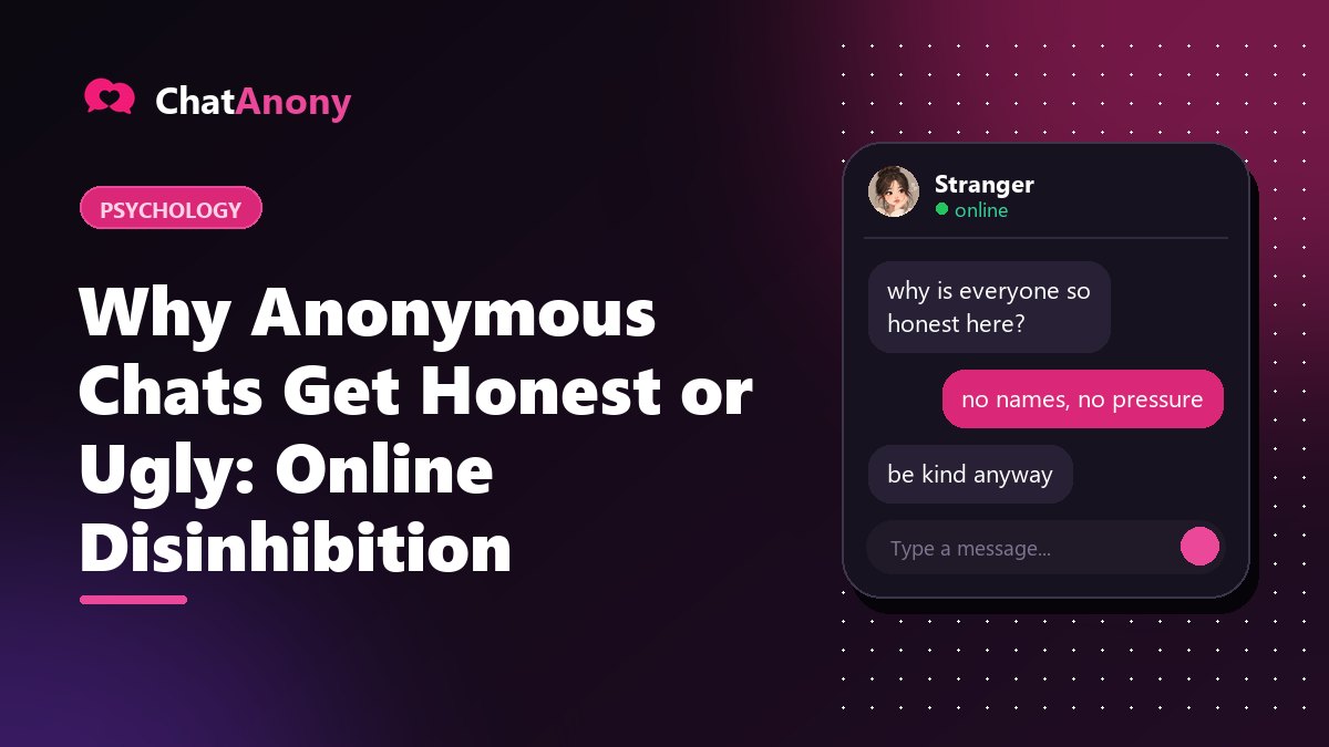 Why Anonymous Chats Get Honest or Ugly: Online Disinhibition, on ChatAnony